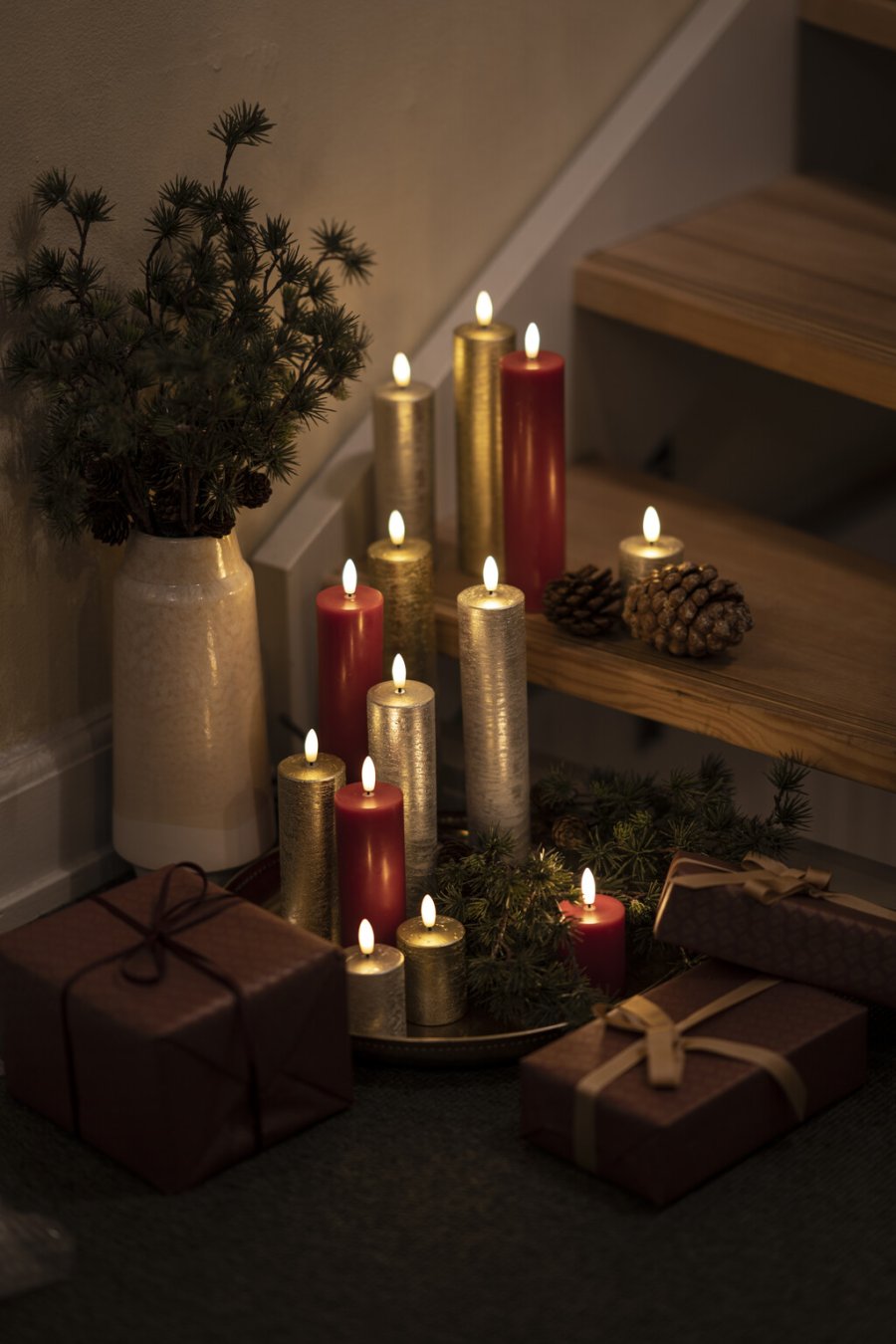 Sirius Sille Bloklys H15 cm, Guld