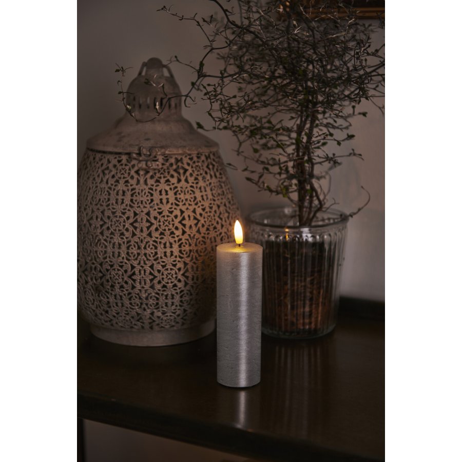 Sirius Sille Bloklys H15 cm, S�lv