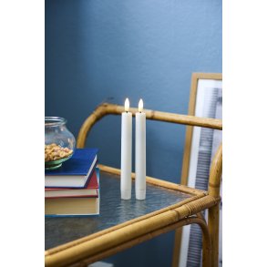 Sirius Sille Kronelys Midi LED 2 stk. 20 cm, Hvid