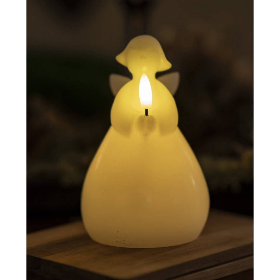 Sirius Sille Lysdekoration Luciaengel H15 cm, Hvid