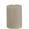 Sirius Sille Bloklys LED 7,5/H10 cm, Warm Grey