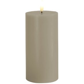 Sirius Sille Bloklys LED 7,5/H15 cm, Warm Grey