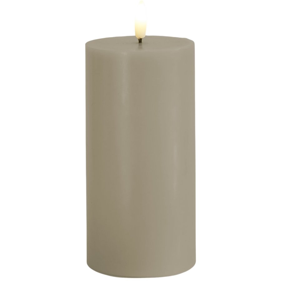 Sirius Sille Bloklys LED 7,5/H15 cm, Warm Grey