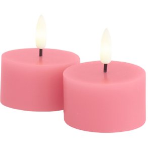 Sirius Sille Fyrfadslys LED 2 stk. 6/H3,4 cm, Old Rose