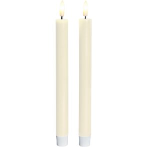 Sirius Sille Dinerkaarsen LED 2 stuks 2/H22 cm, Ivory