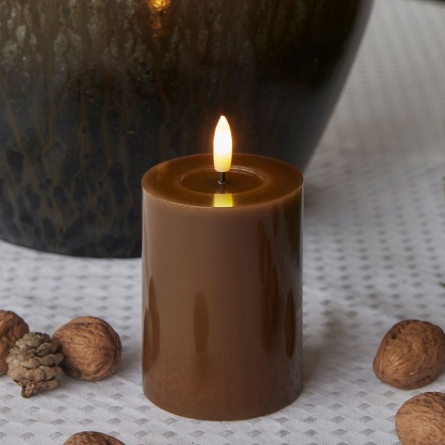 Sirius Sille Bloklys LED �7,5/H10 cm, Toffee