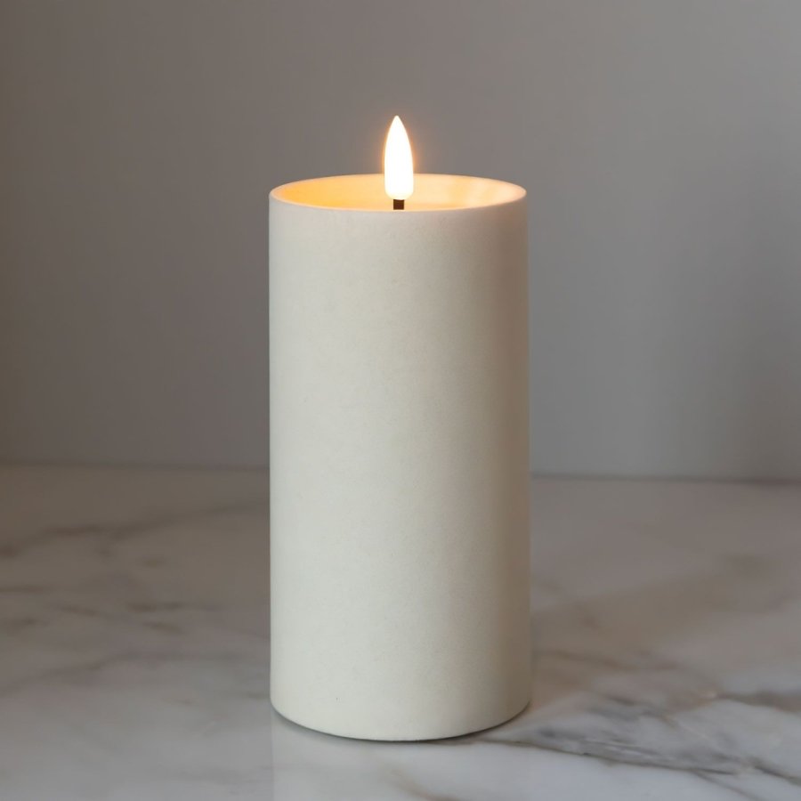 Sirius Sille Kronelys LED 2 stk. �2/H25 cm, Velour/Irory