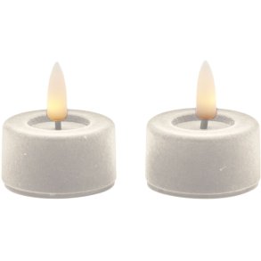 Sirius Sille Fyrfadslys LED 2 stk. �4,5/H2,5 cm, Velour/Irory