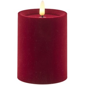 Sirius Sille Bloklys LED �7,5/H10 cm, Velour/Cherry