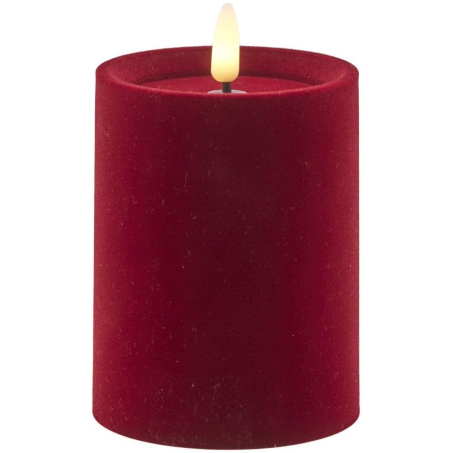 Sirius Sille Bloklys LED �7,5/H10 cm, Velour/Cherry