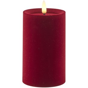 Sirius Sille Bloklys LED �7,5/H12,5 cm, Velour/Cherry
