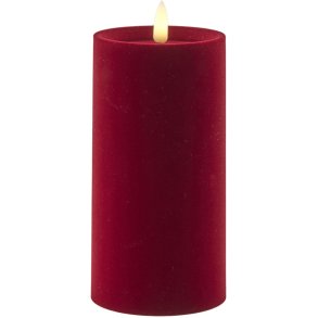 Sirius Sille Bloklys LED �7,5/H15 cm, Velour/Cherry
