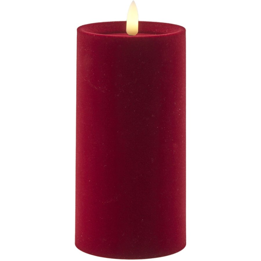 Sirius Sille Bloklys LED �7,5/H15 cm, Velour/Cherry