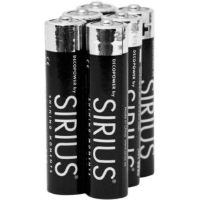 Sirius DecoPower AAA-batterier 6 stk