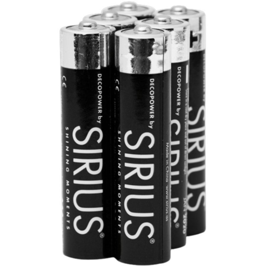 Sirius DecoPower AAA-Batterien 6er Set