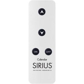 Sirius Fernbedienung Kalenderkerze, Wei