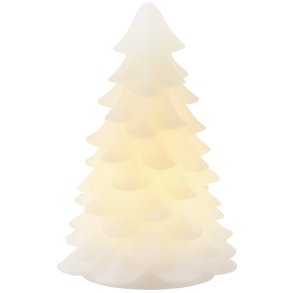 Sirius Carla Lysdekoration Juletr H16 cm, Hvid