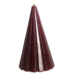 Sirius Laura Helle Dekoration Holz LED H23 cm, Bordeaux