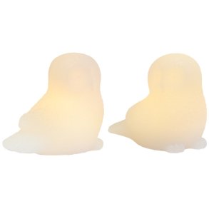 Sirius Ellen Lysdekoration Ugle 2 stk, Hvid