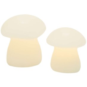 Sirius Elvina Lysdekoration Svampe LED 2 stk, Hvid
