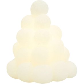 Sirius Evy Lysdekoration Snebolde H13 cm, Hvid