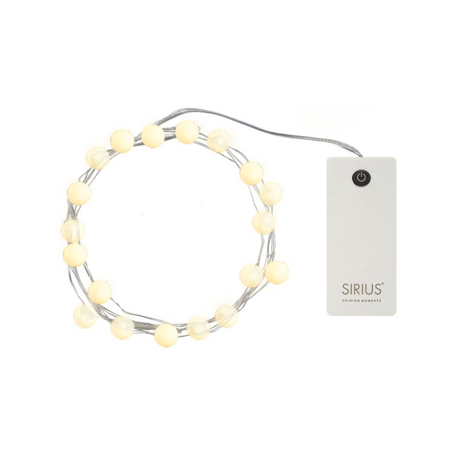 Sirius Ally Kugel Lichterkette 2 m, Wei