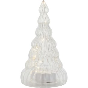 Sirius Lucy Lysdekoration Træ H23,5 cm, Klar/Hvid