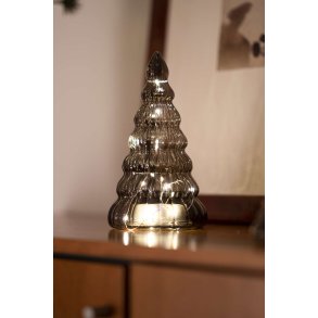Sirius Lucy Lysdekoration Træ H23,5 cm, Dark Oak
