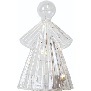 Sirius Alberte Lysdekoration Engel H14 cm, Klar/Hvid