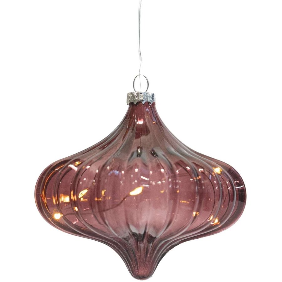 Sirius Dina Glasornament 11 cm, Bordeaux