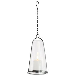 Sirius Albert Lanterne Inkl. Lys H23 cm, Klar/Sort