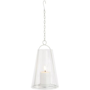 Sirius Albert Lanterne Inkl. Lys H23 cm, Klar/Hvid