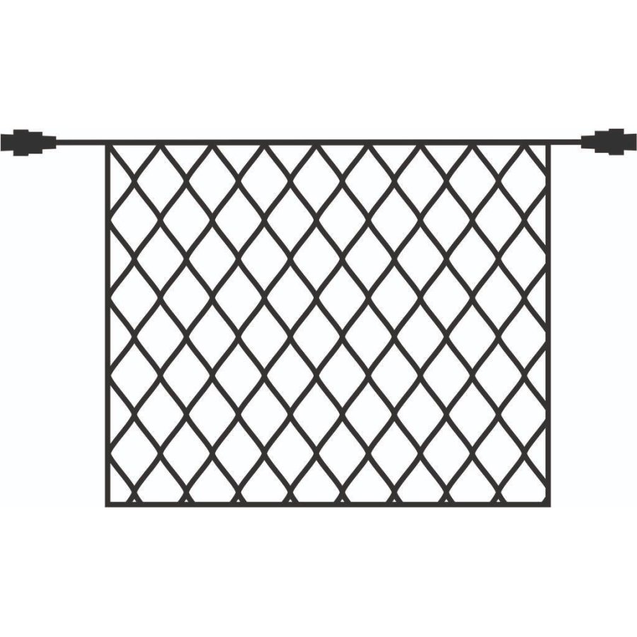 Sirius Tech-Line Erweiterungsset Netz 1,7x1,4 m, Schwarz