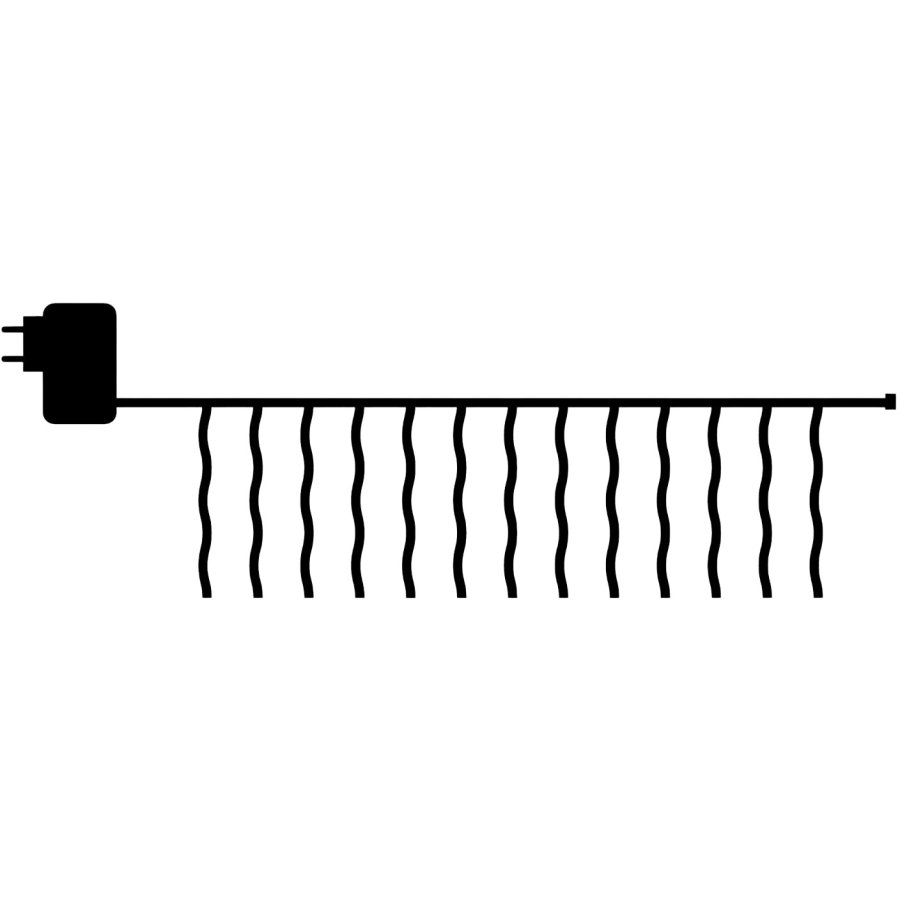 Sirius Easy-Line Eiszapfen 4,5 m, Warmes Wei