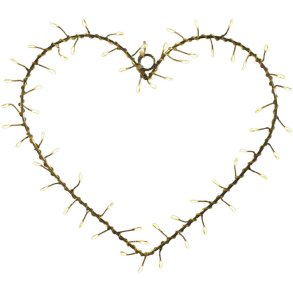 Sirius Liva Cluster-Herz LED H26cm, Warmwei