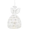 Sirius Sweet Christmas Lichtdekoration Engel H13 cm, Transparent/Weiß