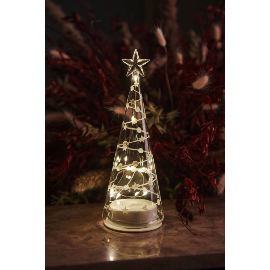 Sirius Sweet Christmas Lichtdekoration Baum H22 cm, Klar/Wei