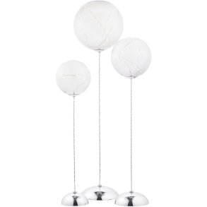 Sirius Trio Mega Genopladelig Glasdekoration 3 stk, Klar