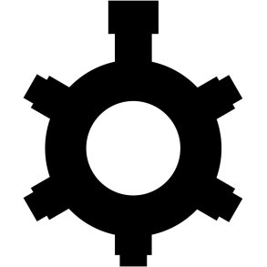 Sirius Tech-Line Fordelerring 5-udtag 10 cm, Sort