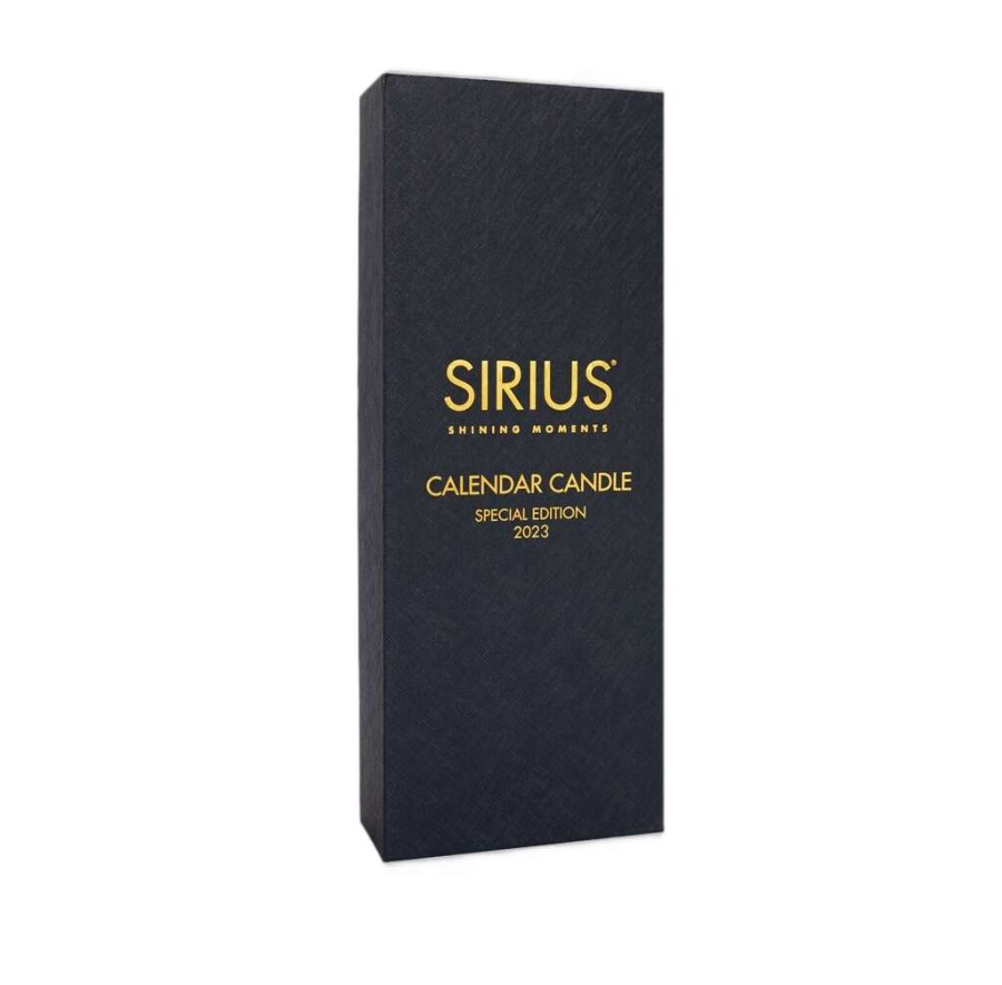 Sirius Sille Kalenderlys Special Edition 2023 H29 cm, Hvid/Guld