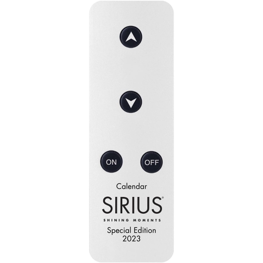 Sirius Sille Kalenderlys Special Edition 2023 H29 cm, Hvid/Guld