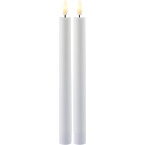 Sirius Sille Kronelys LED 2 stk. 25 cm, Hvid