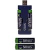 Sirius DecoPower USB-Ladegert 4er Set Wiederaufladbare AA-Batterien