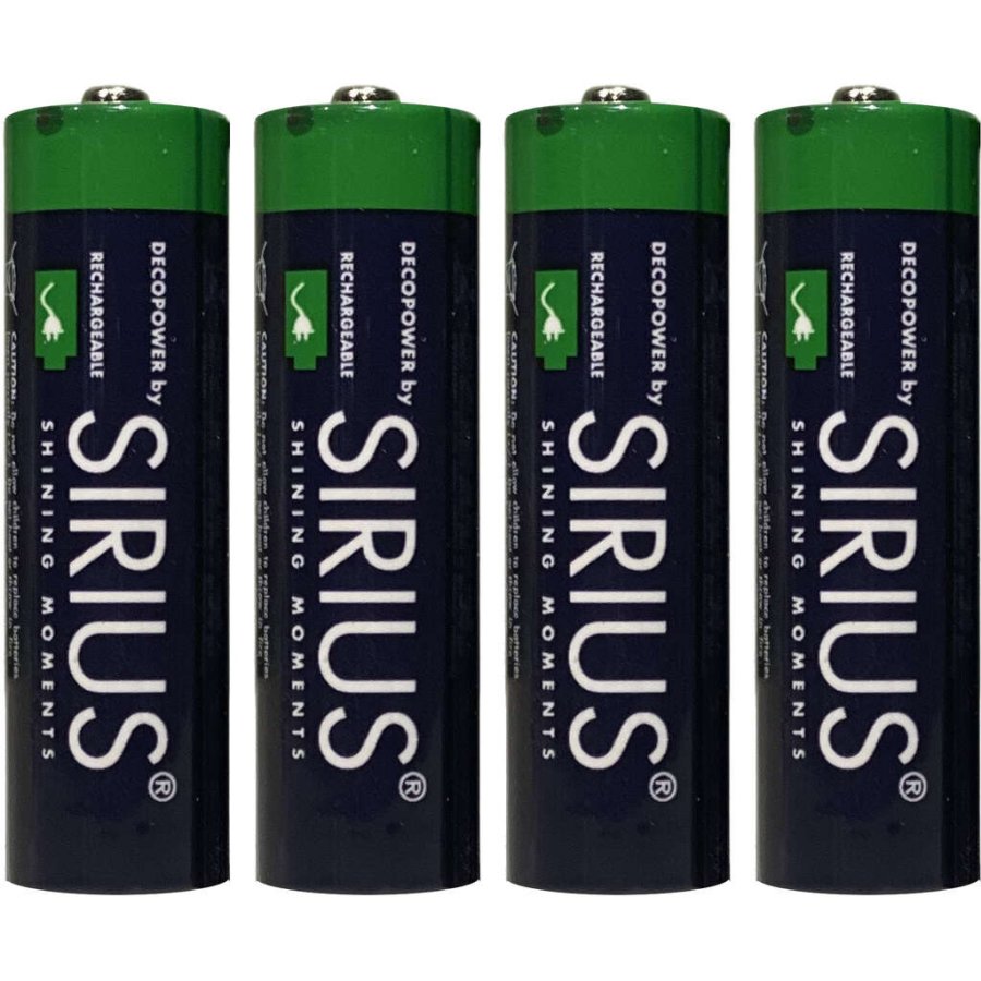 Sirius DecoPower Wiederaufladbare AA-Batterie 4er Set