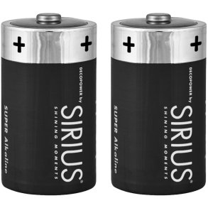 Sirius DecoPower LR14 C Batterie 2er Set