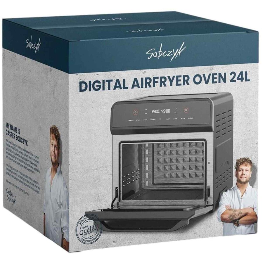 Sobczyk Digital Airfryer-ovn 24 L, Sort