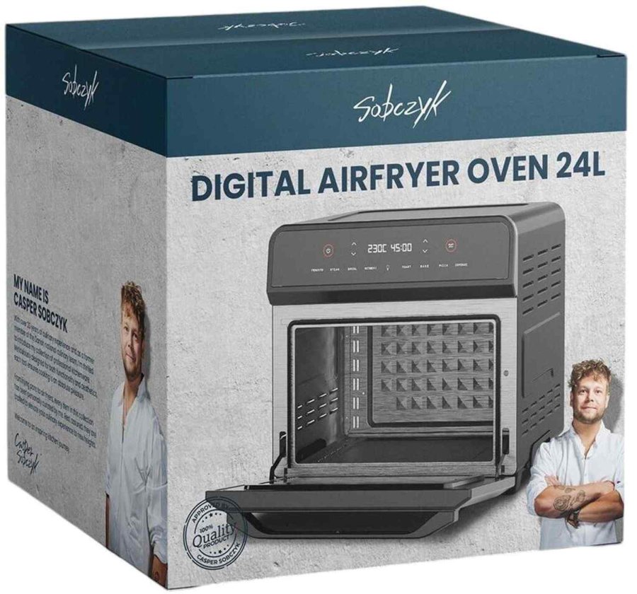 Sobczyk Digital Airfryer-ovn 24 L, Sort