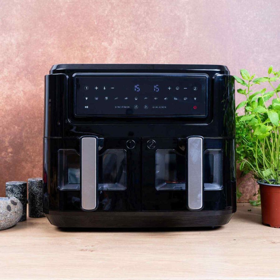 Sobczyk Dual Zone Airfryer 9 L, Sort