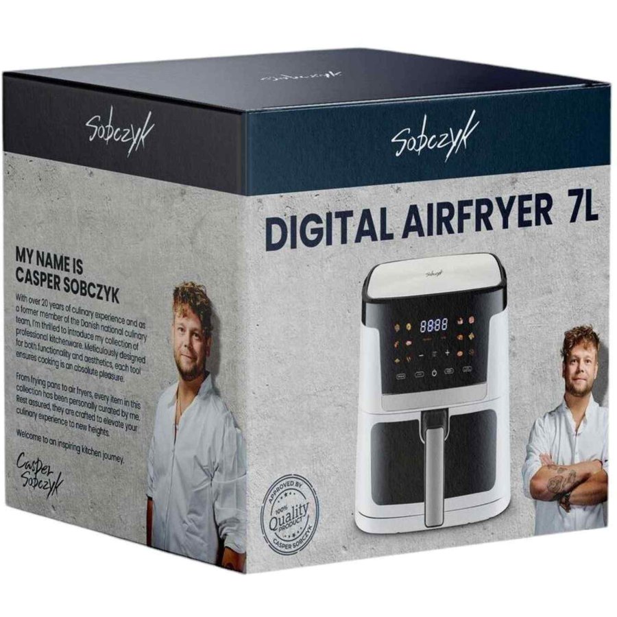 Sobczyk Digital Airfryer 7 L, Hvid