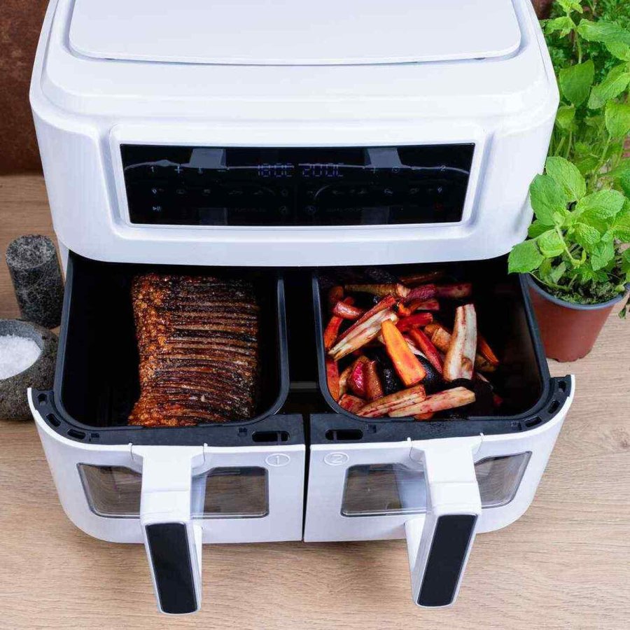 Sobczyk Dual Zone Airfryer 9 L, Hvid